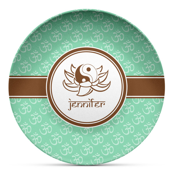 Custom Om Microwave Safe Plastic Plate - Composite Polymer (Personalized)