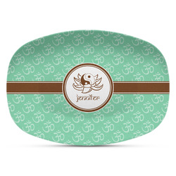 Om Plastic Platter - Microwave & Oven Safe Composite Polymer (Personalized)