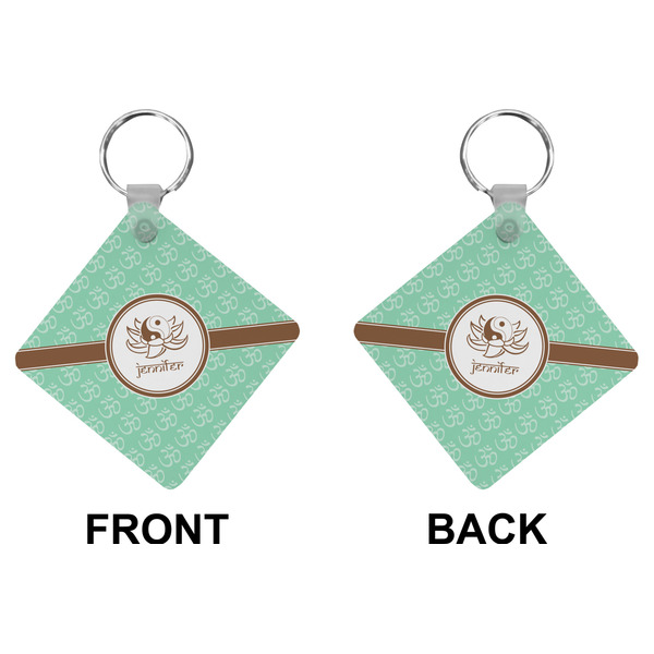 Om Diamond Keychain (Front + Back)