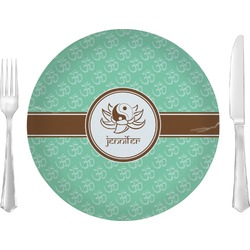 Om Glass Lunch / Dinner Plate 10" (Personalized)