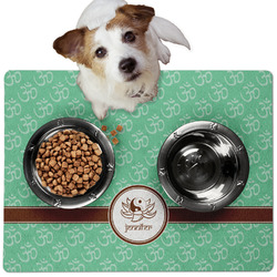 Om Dog Food Mat - Medium w/ Name or Text