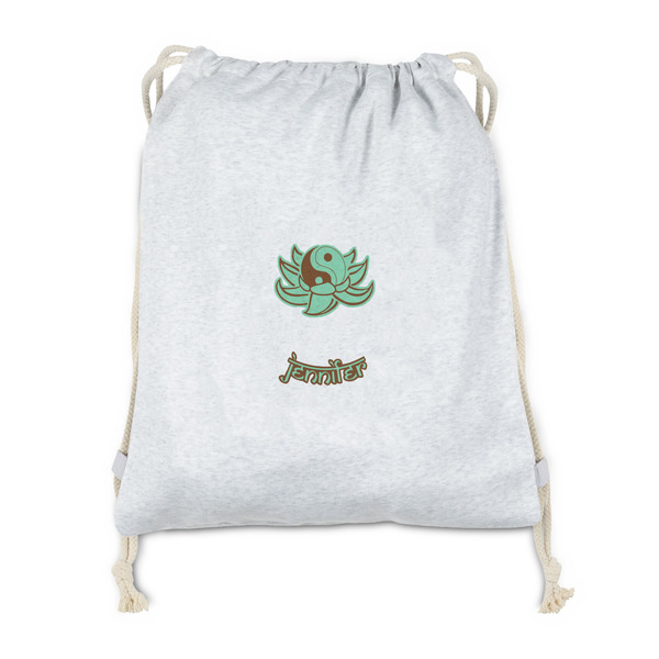 Custom Om Drawstring Backpack - Sweatshirt Fleece - Double Sided (Personalized)