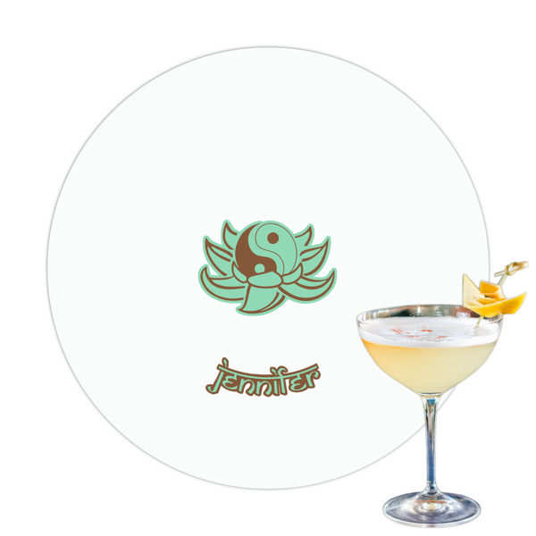 Custom Om Printed Drink Topper (Personalized)