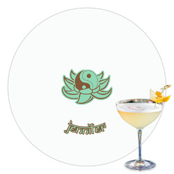 Om Printed Drink Topper - 3.5" (Personalized)