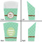 Om French Fry Favor Box - Front & Back View