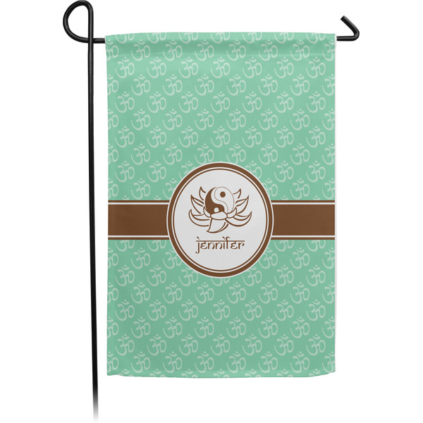 Custom Om Small Garden Flag - Single Sided w/ Name or Text