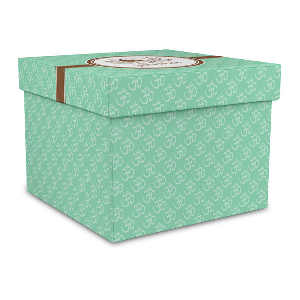 Custom Om Gift Box with Lid - Canvas Wrapped - Large (Personalized)