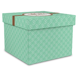 Om Gift Box with Lid - Canvas Wrapped - X-Large (Personalized)