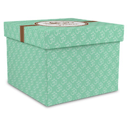 Om Gift Box with Lid - Canvas Wrapped - XX-Large (Personalized)