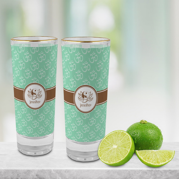 Om Glass Shot Glass - 2 oz - LIFESTYLE