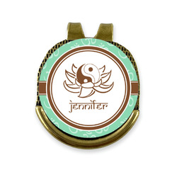 Om Golf Ball Marker - Hat Clip - Gold