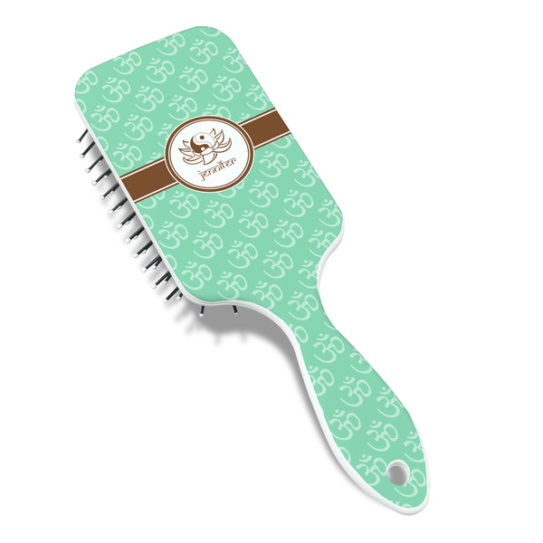 Om Hair Brush - Angle View