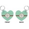 Om Heart Keychain (Front + Back)