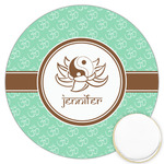 Om Printed Cookie Topper - 3.25" (Personalized)
