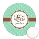 Om Printed Cookie Topper - Round (Personalized)