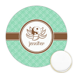 Om Printed Cookie Topper - Round (Personalized)