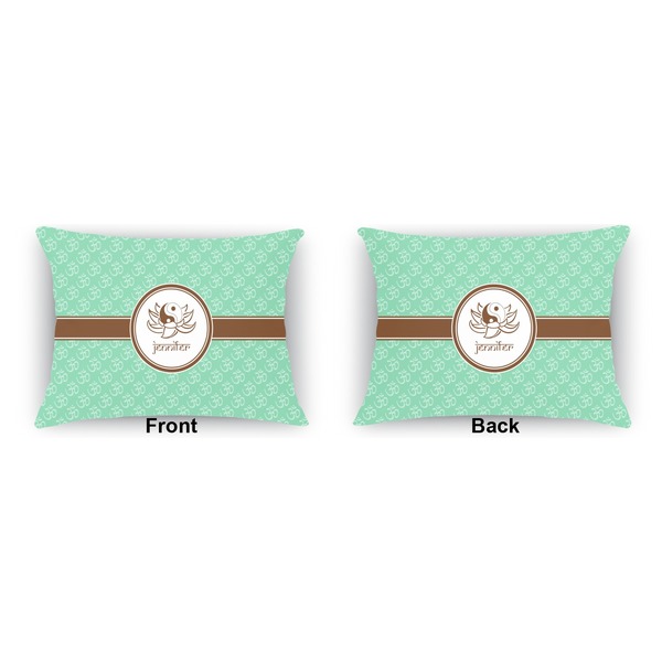 Om  Indoor Rectangular Burlap Pillow (Front and Back)