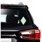 Om Interlocking Monogram Car Decal (On Car Window)
