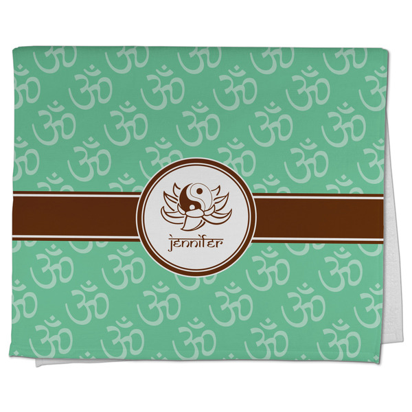 Custom Om Kitchen Towel - Poly Cotton w/ Name or Text