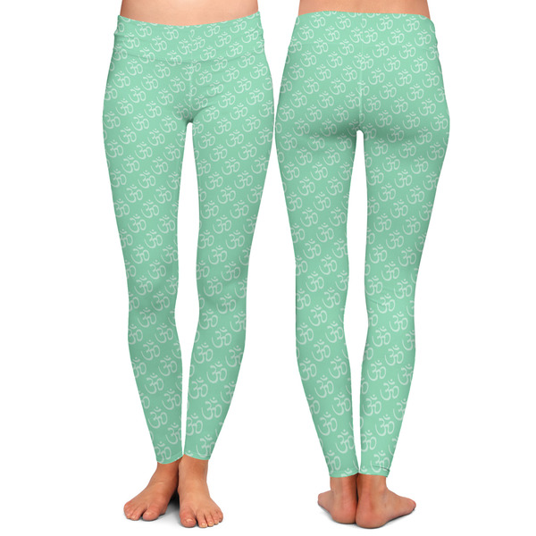 Om Ladies Leggings - Front and Back