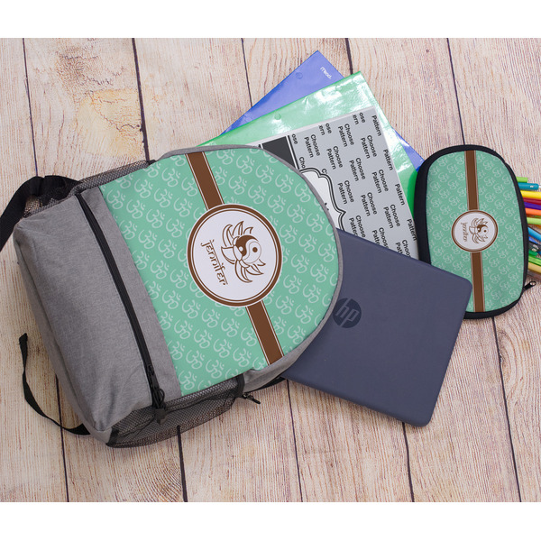 Om Large Backpack - Gray - With Stuff