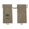 Om Large Burlap Gift Bags - Front Approval