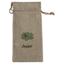Om Large Burlap Gift Bag - Front (Personalized)