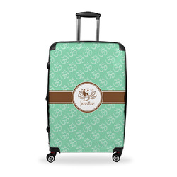 Om Suitcase - 28" Large - Checked w/ Name or Text