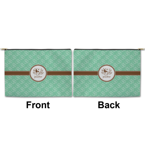 Om Large Zipper Pouch Approval (Front and Back)