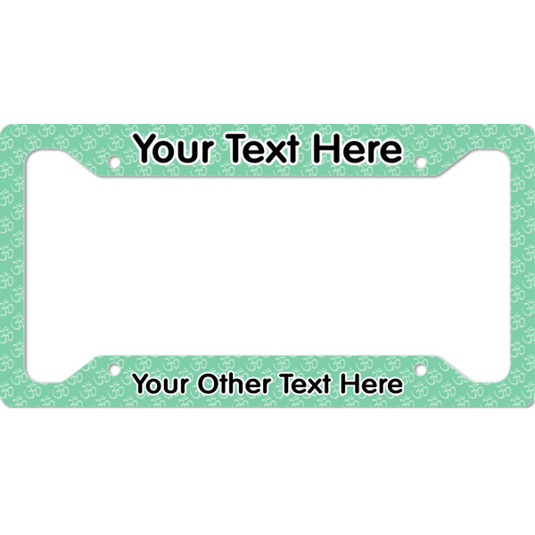 Custom Om License Plate Frame - Style A (Personalized)
