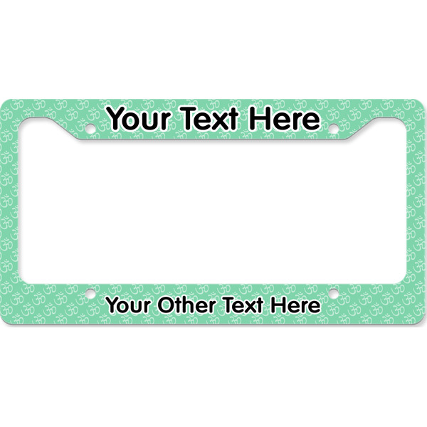 Custom Om License Plate Frame - Style B (Personalized)