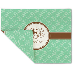 Om Double-Sided Linen Placemat - Single w/ Name or Text