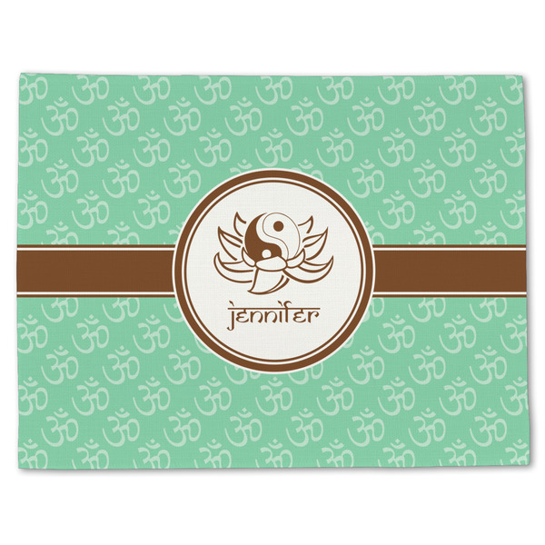Custom Om Single-Sided Linen Placemat - Single w/ Name or Text