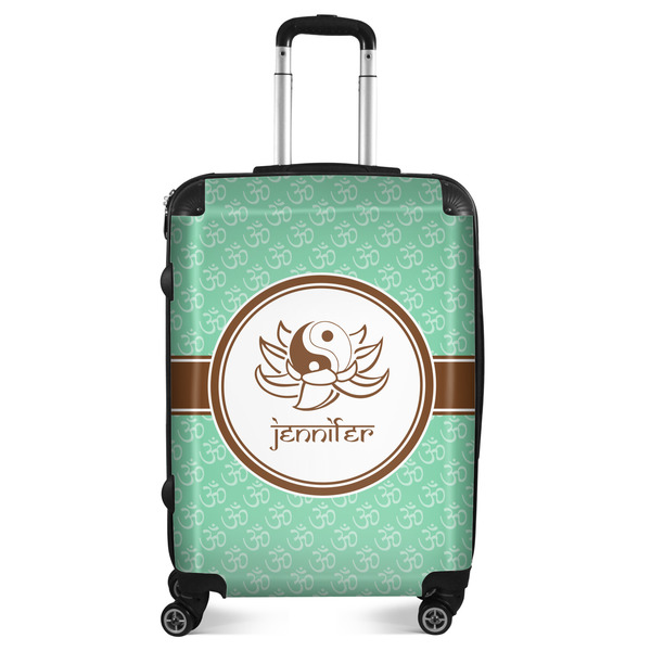 Custom Om Suitcase - 24" Medium - Checked (Personalized)