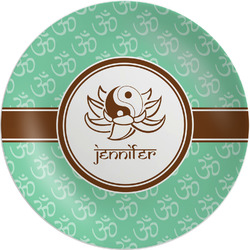 Om Melamine Plate (Personalized)