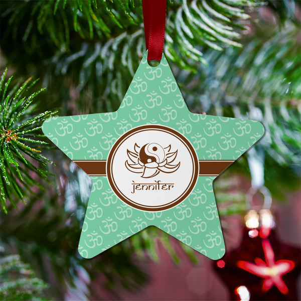 Om Metal Star Ornament - Lifestyle
