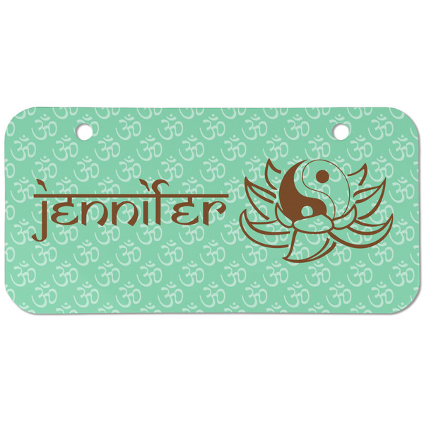 Custom Om Mini/Bicycle License Plate (2 Holes) (Personalized)