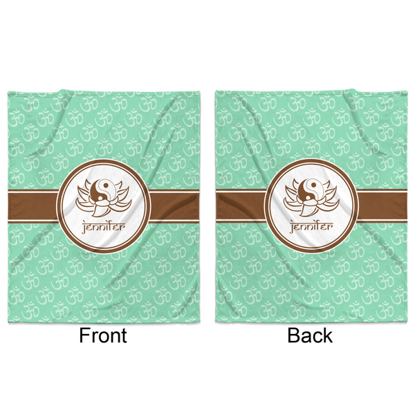 Om Minky Blanket - 50"x60" - Double Sided - Front & Back