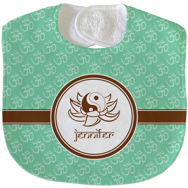 Om New Baby Bib - Closed and Folded