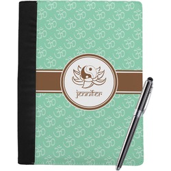 Om Notebook Padfolio - Large w/ Name or Text