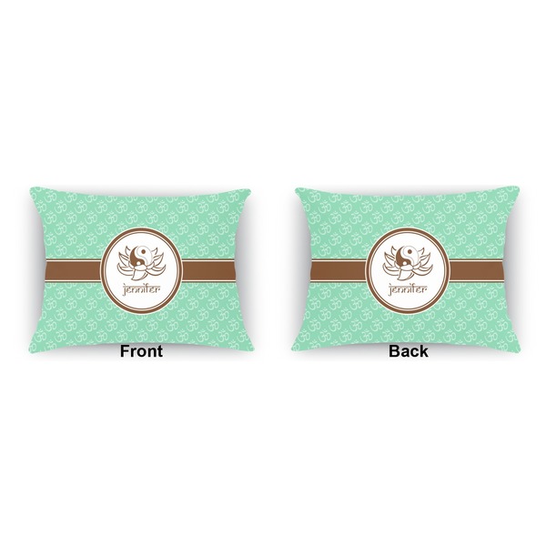 Om  Outdoor Rectangular Throw Pillow (Front and Back)