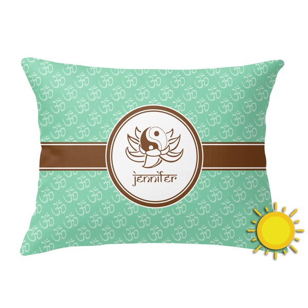 Custom Om Outdoor Throw Pillow (Rectangular) (Personalized)