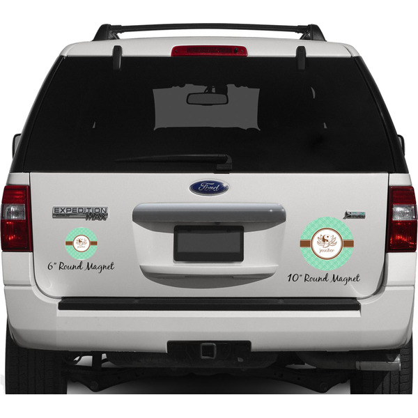 Om Personalized Car Magnets on Ford Explorer