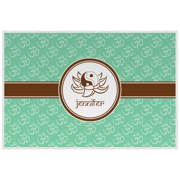 Custom Om Laminated Placemat w/ Name or Text