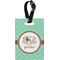Om Plastic Luggage Tag - Rectangular w/ Name or Text