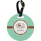 Om Personalized Round Luggage Tag