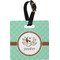 Om Personalized Square Luggage Tag