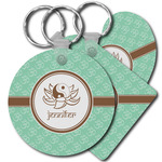 Om Plastic Keychain (Personalized)