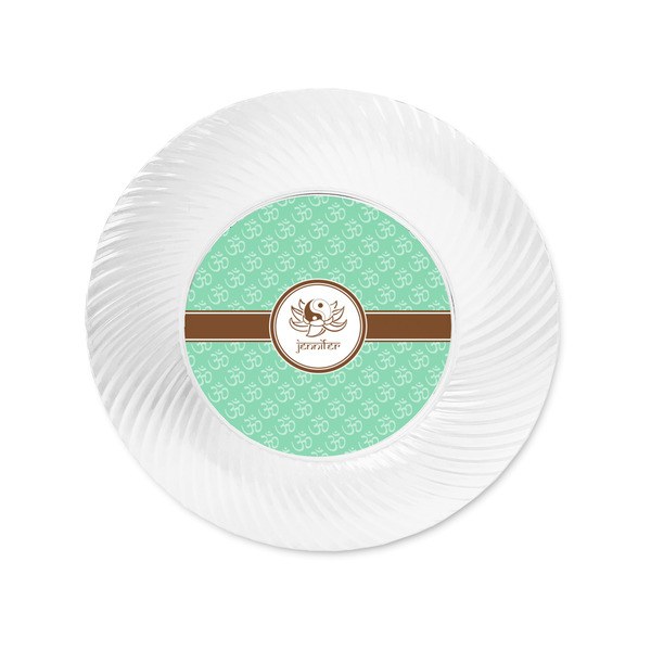 Om Plastic Party Appetizer & Dessert Plates - Approval