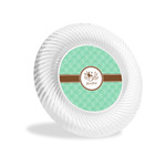 Om Plastic Party Appetizer & Dessert Plates - 6" (Personalized)